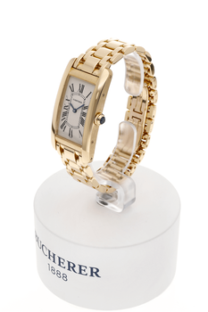 Tank Americaine Yellow Gold Quartz