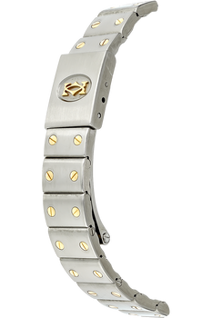 Santos Galbee Moon Phase Yellow Gold and Stainless Steel