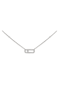 White gold diamond necklace Move Uno
