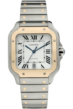 Santos de Cartier Yellow Gold and Stainless Steel Automatic