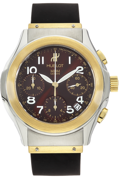 Elegant Chronograph Yellow Gold and Stainless Steel