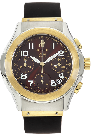 Elegant Chronograph Yellow Gold and Stainless Steel
