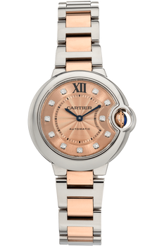 Ballon Bleu Rose Gold and Stainless Steel Automatic