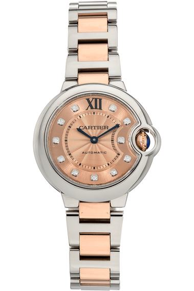 Ballon Bleu Rose Gold and Stainless Steel Automatic