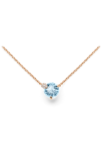 Peekaboo Aquamarine Neck Pendant