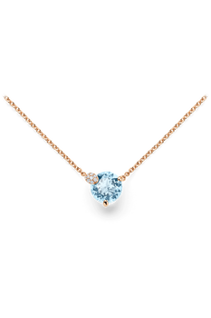 Peekaboo Aquamarine Neck Pendant