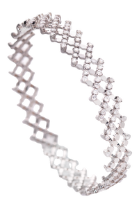 Serafino 7-row Ring Bracelet in White Gold