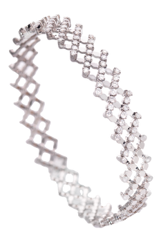 Serafino 7-row Ring Bracelet in White Gold