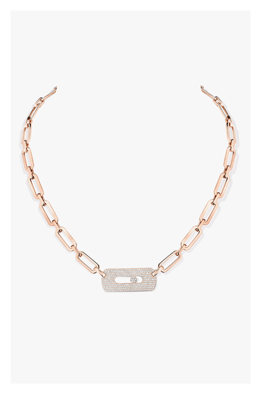 Move Link XL Chain Necklace in Pink Gold