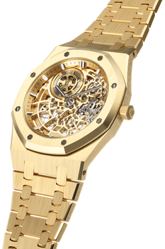Royal Oak &quot;Jumbo&quot; Extra-Thin Openworked Yellow Gold Automatic