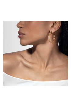 Move Link MM Hoops in Yellow Gold