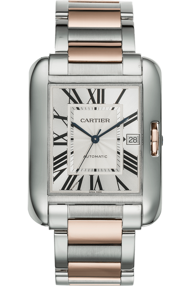 Tank Anglaise XL Rose Gold and Stainless Steel Automatic