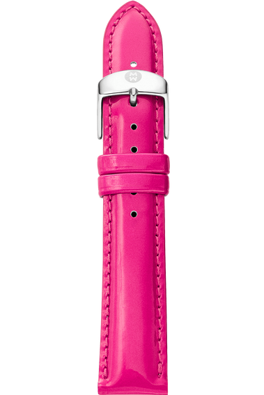 16MM Bright Pink Patent Leather Strap