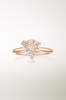 Peekaboo Morganite Ring