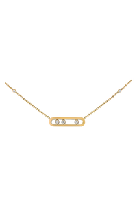 Yellow gold diamond necklace Baby Move