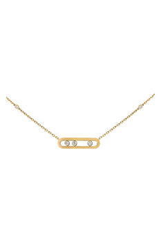 Yellow gold diamond necklace Baby Move