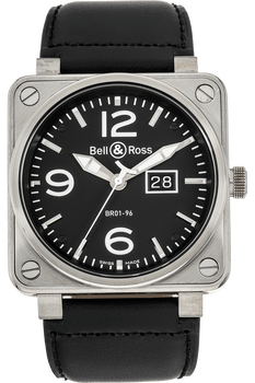 BR 01-96 Grande Date Stainless Steel Automatic