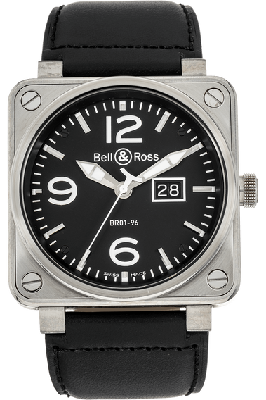BR 01-96 Grande Date Stainless Steel Automatic