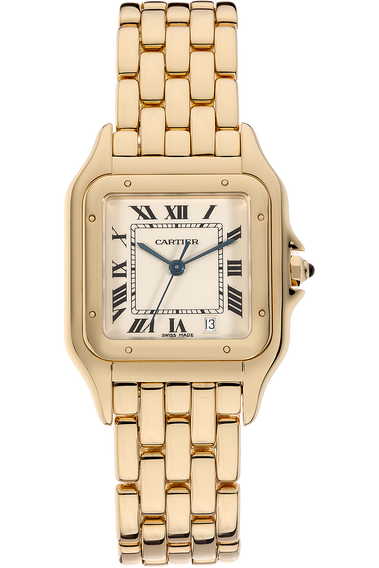 Panth&egrave;re Circa 1980s Yellow Gold Quartz