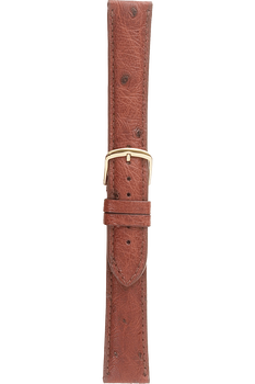 Cognac Ostrich Watch Band