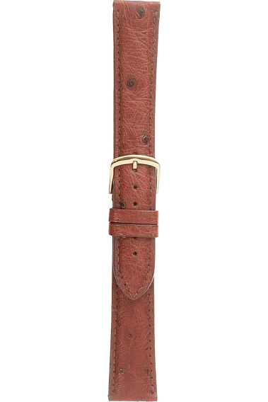 20 mm Cognac Ostrich Strap
