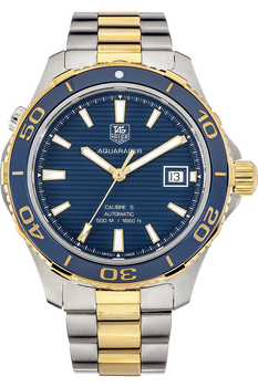 Aquaracer Calibre 5 Yellow Gold and Stainless Steel