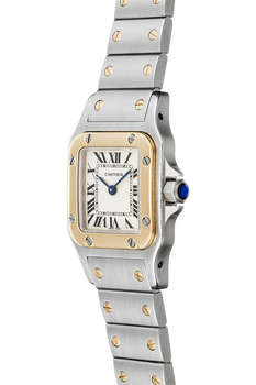 Santos Galbee Yellow Gold and Stainless Steel Quartz