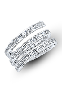 Coil Ring in White Gold