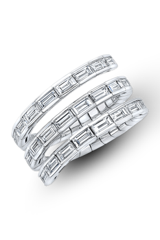 Coil Ring in White Gold