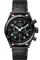 Autavia Calibre Heuer 02 Automatic Mens Black Leather Chronograph