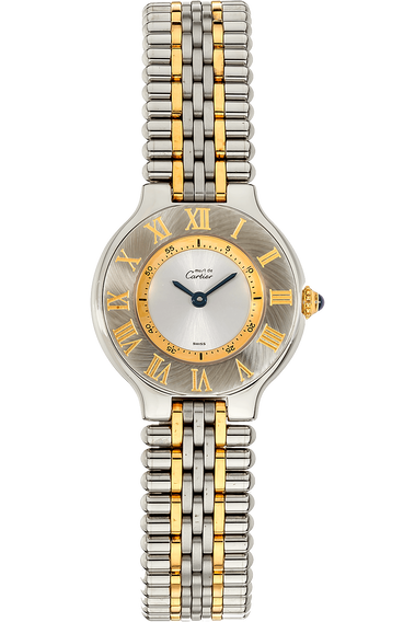 Must 21 Yellow Gold-Plated and Stainless Steel Quartz