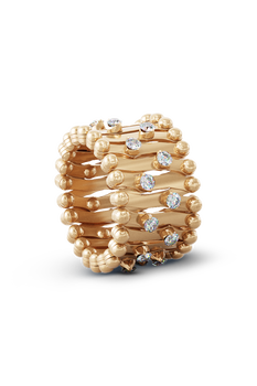 Serafino 1492 Ring Bracelet in Pink and White Gold