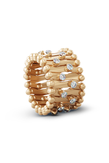 Serafino 1492 Ring Bracelet in Pink and White Gold