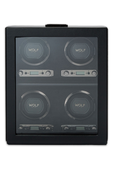 British Racing 4 Piece Watch Winder Black