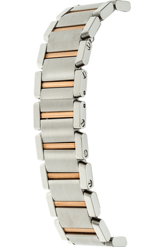 Tank Francaise Rose Gold and Stainless Steel Quartz