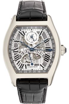 Tortue XL Perpetual Calendar White Gold Automatic