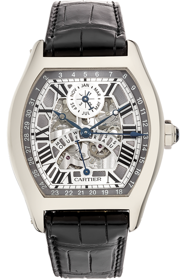 Tortue XL Perpetual Calendar White Gold Automatic