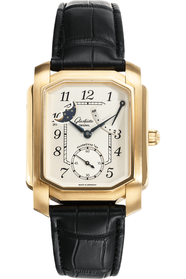 Senator Karree Moonphase Power Reserve Yellow Gold Manual