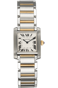 Tank Francaise Yellow Gold and Stainless Steel Quartz