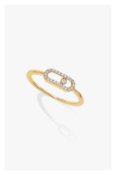 Move Uno Ring in Yellow Gold Size 53