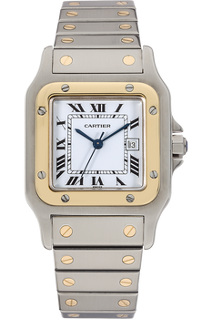 Santos Yellow Gold and Stainless Steel Automatic