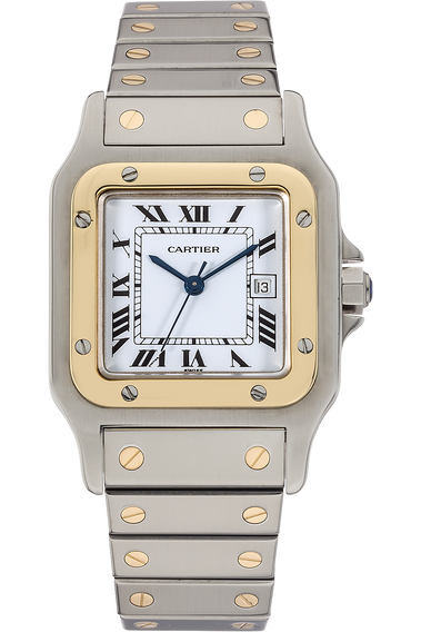 Santos Yellow Gold and Stainless Steel Automatic