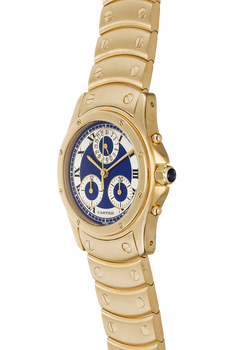 Santos Ronde Chronograph Yellow Gold Quartz