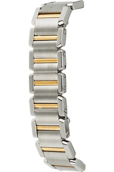 Tank Francaise Yellow Gold and Stainless Steel Quartz