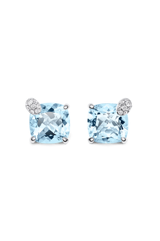 Peekaboo Aquamarine Ear Studs