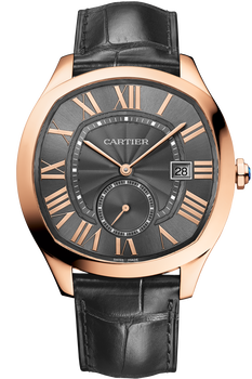 Drive de Cartier Watch in Pink Gold with Black Dial
