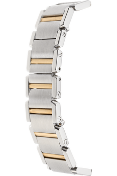 Tank Francaise Yellow Gold and Stainless Steel Quartz