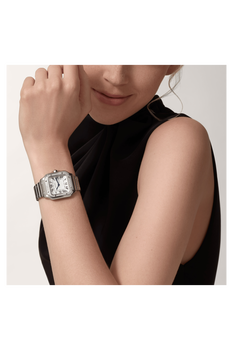 Cartier Santos de Cartier Steel Paved W4SA0005