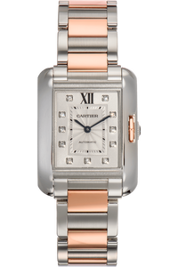Tank Anglaise Rose Gold and Stainless Steel Automatic