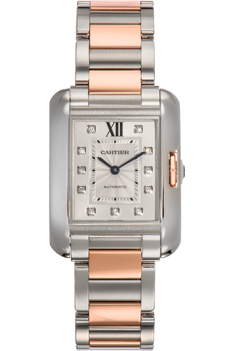 Tank Anglaise Rose Gold and Stainless Steel Automatic